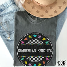 Load image into Gallery viewer, Colorful Checkered Stars Mascot DROPDOWN TRANSFER COR