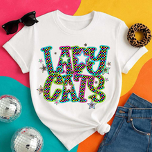 Load image into Gallery viewer, Neon Bright Checker Star Mascots Dropdown TRANSFER CSD MAY 25