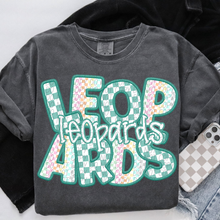 Load image into Gallery viewer, Spring Checkered Faux Embroidery Mascots Dropdown TRANSFER CSD FEB 25