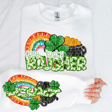 Load image into Gallery viewer, One Lucky Mascots Dropdown With SLEEVE OPTION TRANSFER CSD JAN 25
