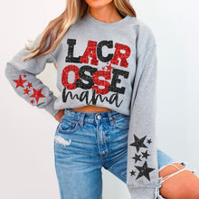 Load image into Gallery viewer, Lacrosse Mama Star Sleeves TRANSFER sdd