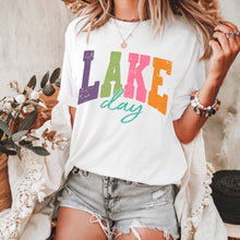 Load image into Gallery viewer, Lake Day Arched Neon Distressed TRANSFER SDD APR 26