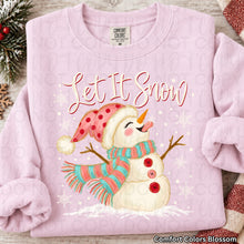 Load image into Gallery viewer, Let It Snow Red Polka Snowman TRANSFER UAC OCT 26
