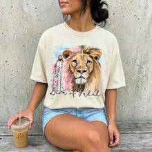 Load image into Gallery viewer, Lion Of Judah Watercolor Pink Lion And Jesus TRANSFER SDD APR 26
