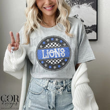 Load image into Gallery viewer, Star Checkered Circle Mascots DROPDOWN TRANSFER COR