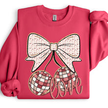 Load image into Gallery viewer, Love Polka Dot Bow And Disco Balls TRANSFER SDD DEC 25