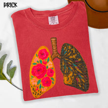 Load image into Gallery viewer, Lungs Red Floral TRANSFER SDD APR