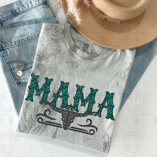 Load image into Gallery viewer, Title Turquoise Faux Glitter Bullhead Dropdown TRANSFER HMWK FEB 25