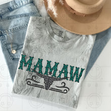 Load image into Gallery viewer, Title Turquoise Faux Glitter Bullhead Dropdown TRANSFER HMWK FEB 25