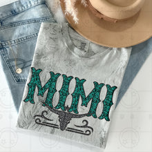 Load image into Gallery viewer, Title Turquoise Faux Glitter Bullhead Dropdown TRANSFER HMWK FEB 25