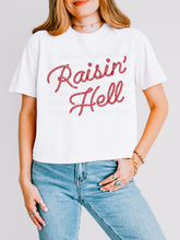 Load image into Gallery viewer, Raisin' Hell Rope Letters Color Dropdown TRANSFER SCAR JULY 25