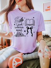 Load image into Gallery viewer, I Just Wanna Read Book Collage Color Dropdown TRANSFER SCAR JULY 25