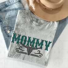 Load image into Gallery viewer, Title Turquoise Faux Glitter Bullhead Dropdown TRANSFER HMWK FEB 25
