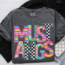 Load image into Gallery viewer, Bright Stripe Floral Checker Mascots Dropdown TRANSFER CSD MAY 25