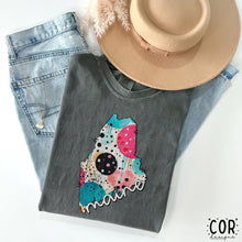 Load image into Gallery viewer, Colorful Dotted States (All 50 states available) DTF TRANSFER COR