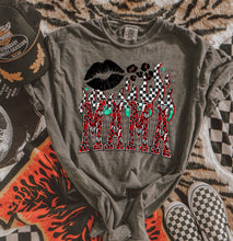 Load image into Gallery viewer, Arched Mama Mini Cherries Flaming Checkers Black Lips DROPDOWN TRANSFER SCG FEB 26