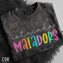 Load image into Gallery viewer, Neon Bright Line Matadors DROPDOWN TRANSFER COR