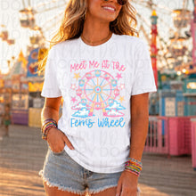 Load image into Gallery viewer, Meet Me At The Ferris Wheels Pink Blue Clouds TRANSFER UAC MAY 26