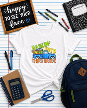 Load image into Gallery viewer, Haulin' Into Blue Truck With School Supplies Grades DROPDOWN TRANSFER PHDC JUNE 26
