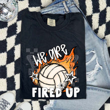 Load image into Gallery viewer, We Are Fired Up Flaming Ball And Stars Sports DROPDOWN TRANSFER PHDC JUNE 26