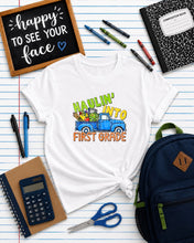 Load image into Gallery viewer, Haulin' Into Blue Truck With School Supplies Grades DROPDOWN TRANSFER PHDC JUNE 26