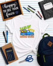 Load image into Gallery viewer, Haulin' Into Blue Truck With School Supplies Grades DROPDOWN TRANSFER PHDC JUNE 26