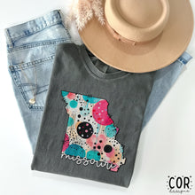 Load image into Gallery viewer, Colorful Dotted States (All 50 states available) DTF TRANSFER COR