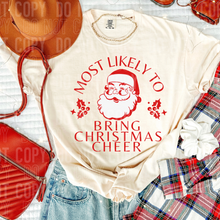 Load image into Gallery viewer, Most Likely To Red Santa DROPDOWN TRANSFER