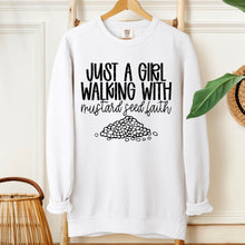 Load image into Gallery viewer, Just A Girl Walking With Mustard Seed Faith Dropdown TRANSFER SDD NOV 25