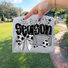 Load image into Gallery viewer, My Favorite Season Soccer Bow Ball Goal TRANSFER SDD MAR 26