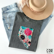 Load image into Gallery viewer, Colorful Dotted States (All 50 states available) DTF TRANSFER COR