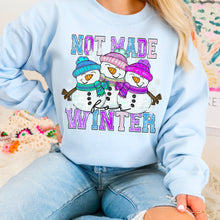 Load image into Gallery viewer, Not Made For Winter 3 Snowmen TRANSFER OCT SDD