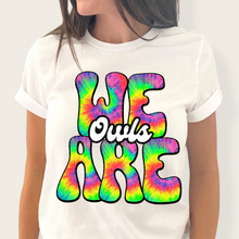Load image into Gallery viewer, We Are Rainbow Tie Dye Mascot DROPDOWN TRANSFER
