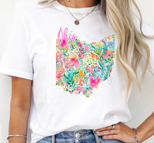 Load image into Gallery viewer, Floral State Dropdown TRANSFER PARJO APR 25