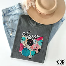 Load image into Gallery viewer, Colorful Dotted States (All 50 states available) DTF TRANSFER COR