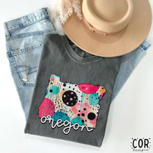 Load image into Gallery viewer, Colorful Dotted States (All 50 states available) DTF TRANSFER COR