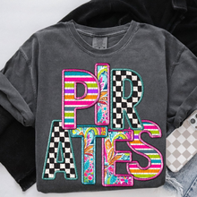 Load image into Gallery viewer, Bright Stripe Floral Checker Mascots Dropdown TRANSFER CSD MAY 25