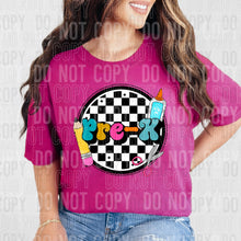 Load image into Gallery viewer, Bright Grades Checkered Circle Dropdown TRANSFER SBB