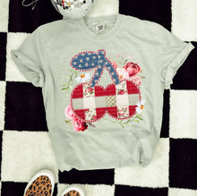 Load image into Gallery viewer, Faux Patchwork Red Cherries & Florals TRANSFER SCG MAR 26