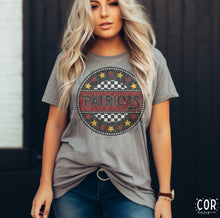 Load image into Gallery viewer, Star Checkered Circle Mascots DROPDOWN TRANSFER COR
