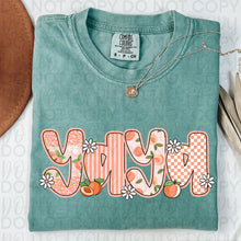 Load image into Gallery viewer, Peaches And Daisies Checkers Stripes Titles DROPDOWN TRANSFER UAC MAY 26
