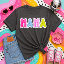 Load image into Gallery viewer, MAMA And MINI Bright Outline Letters Polka Dot Offset DROPDOWN TRANSFER PHDC MAY 26