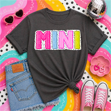 Load image into Gallery viewer, MAMA And MINI Bright Outline Letters Polka Dot Offset DROPDOWN TRANSFER PHDC MAY 26