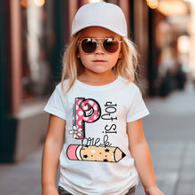 Load image into Gallery viewer, Polka Dot Letter Is For Grades Pink DROPDOWN TRANSFER SDD
