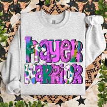 Load image into Gallery viewer, Prayer Warrior With Faux Glitter TRANSFER SDD