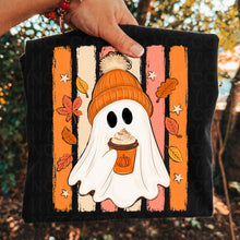 Load image into Gallery viewer, Pumpkin Spice Ghost In Beanie TRANSFER UAC JULY 26