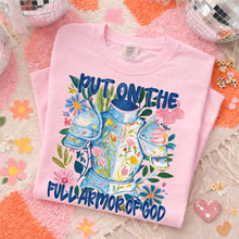 Load image into Gallery viewer, Put On The Full Armor Of God Floral Suit TRANSFER SDD MAR 26