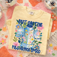 Load image into Gallery viewer, Put On The Full Armor Of God Floral Suit TRANSFER SDD MAR 26