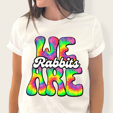 Load image into Gallery viewer, We Are Rainbow Tie Dye Mascot DROPDOWN TRANSFER