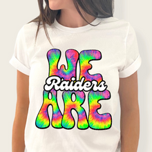 Load image into Gallery viewer, We Are Rainbow Tie Dye Mascot DROPDOWN TRANSFER